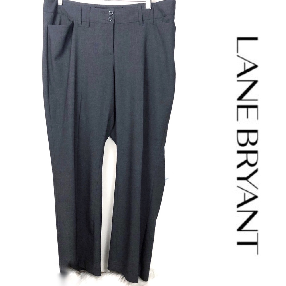 Lane Bryant Petite High Rise Gray Dress Pants
